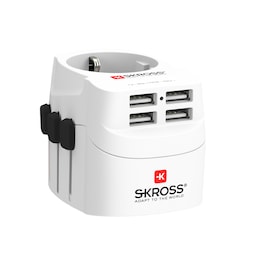 SKross PRO Light World USB 4xA matka-adapteri 3310009