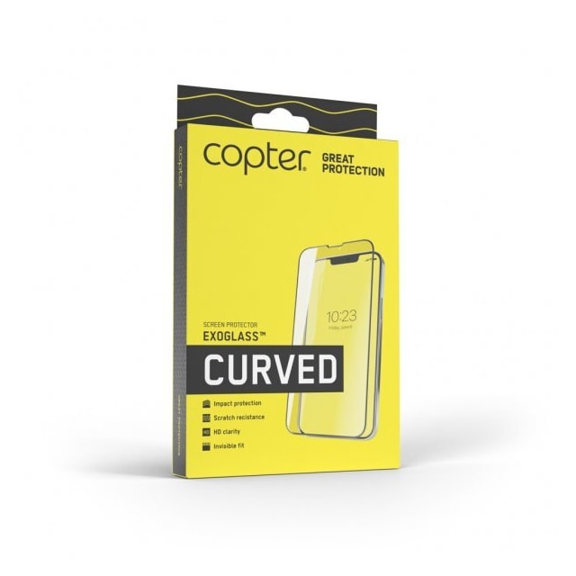 Copter iPhone 14 Pro Max Näytönsuoja Exoglass Curved Fullglue Black