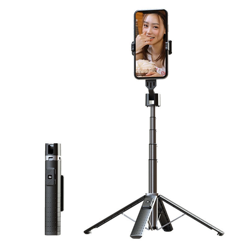 INF Mobiilijalustainen selfie-tikku langattomalla Bluetooth-kaukosäätimellä  Musta - Gigantti verkkokauppa