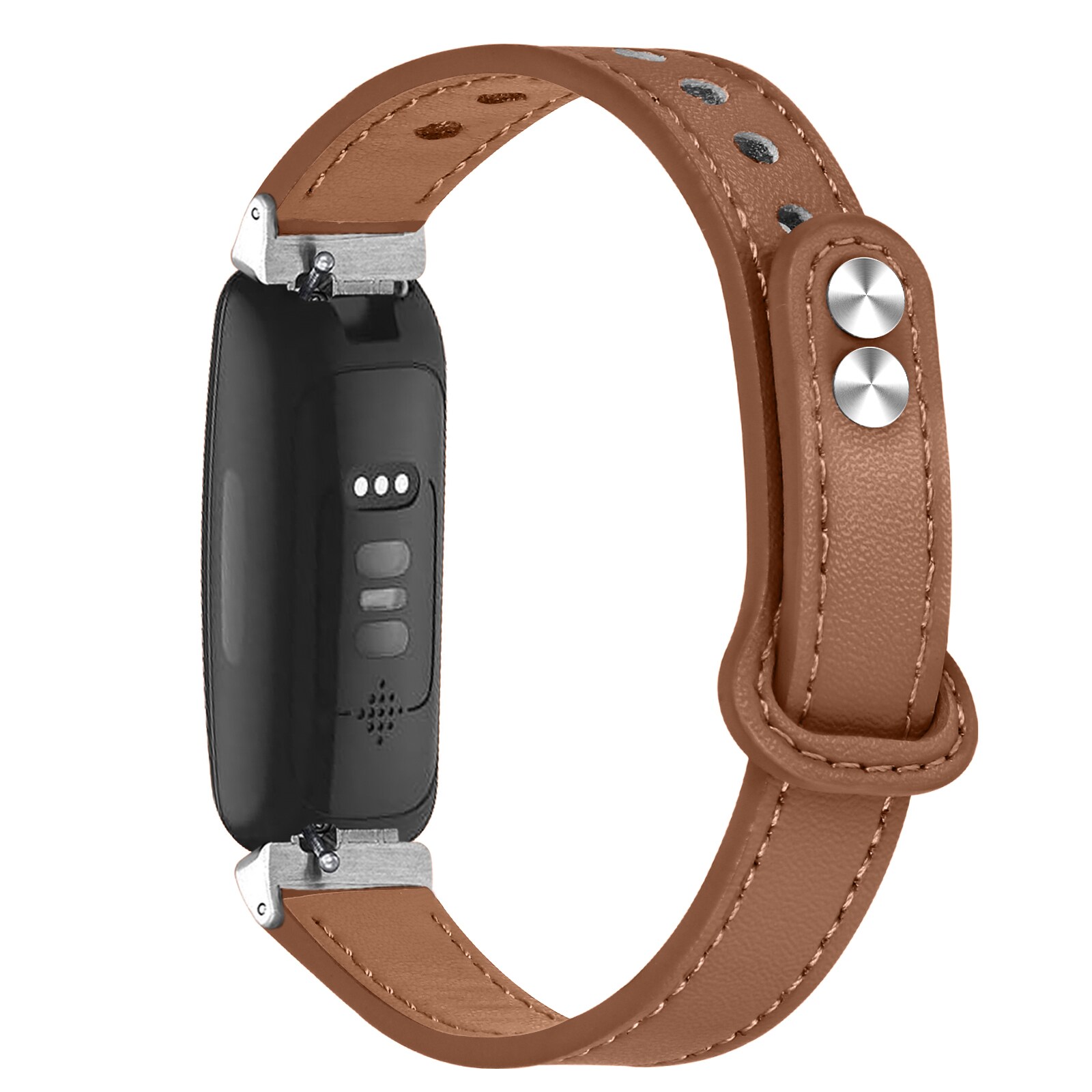 Kellon ranneke aitoa nahkaa Ruskea Fitbit Inspire 2 - Gigantti verkkokauppa