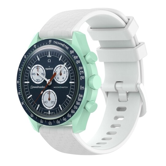 Kellon ranneke 20 mm Omega/Huawei/Samsung Galaxy Watch silikoni Valkoinen -  Gigantti verkkokauppa