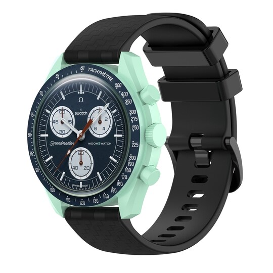 Kellon ranneke 20 mm Omega/Huawei/Samsung Galaxy Watch silikonimusta -  Gigantti verkkokauppa