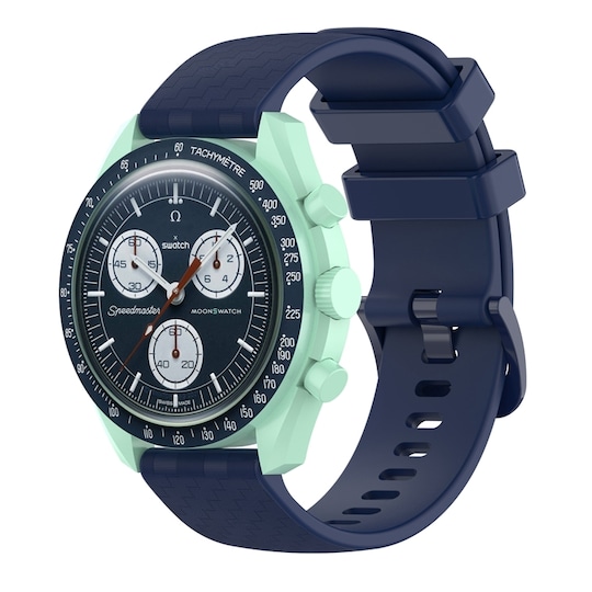 Kellon ranneke 20 mm Omega/Huawei/Samsung Galaxy Watch Silikoni  Tummansininen - Gigantti verkkokauppa