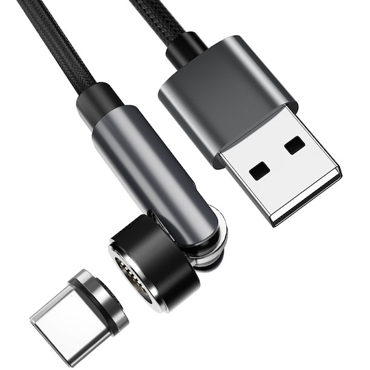 Magneettinen latauskaapeli USB-C-liitännällä Musta 1 m - Gigantti  verkkokauppa
