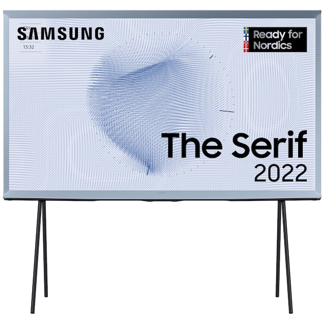 Samsung 50   The Serif 4K QLED älytelevisio (2022, Cotton Blue)
