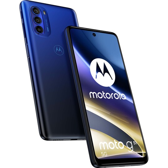 Motorola Moto G51 5G älypuhelin 4/64GB (sininen) - Gigantti verkkokauppa