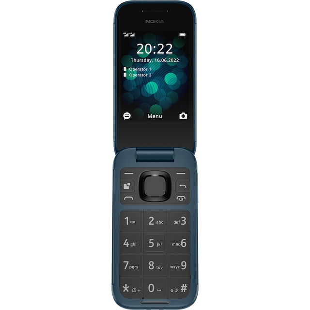 Nokia 2660 Flip matkapuhelin (sininen)
