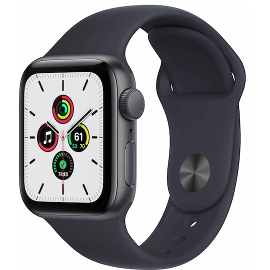 Apple Watch SE 40 mm GPS (harmaa alu./keskiyö sport-ranneke) - Gigantti  verkkokauppa