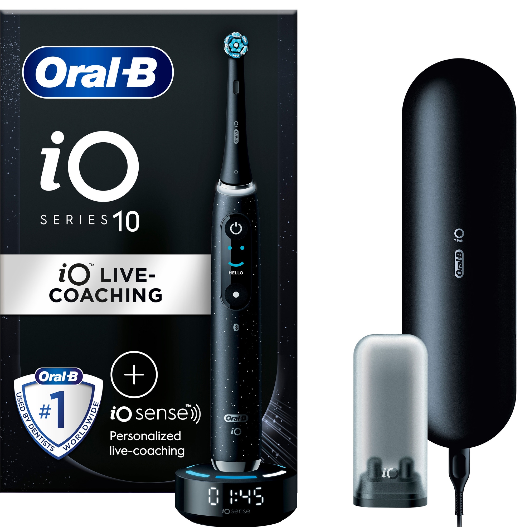Oral-B iO 10 sähköhammasharja 435648 (musta) - Gigantti verkkokauppa