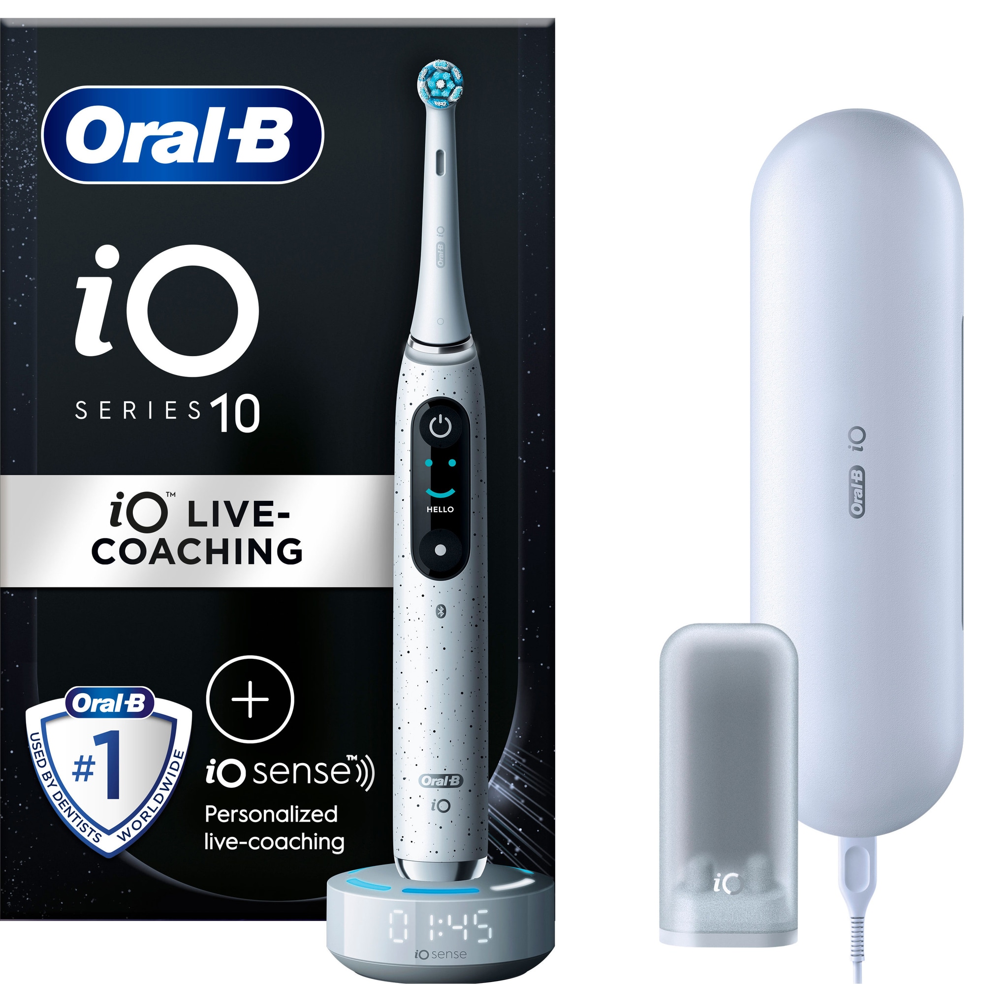 Oral-B iO 10 sähköhammasharja 435624 (valkoinen) - Gigantti verkkokauppa