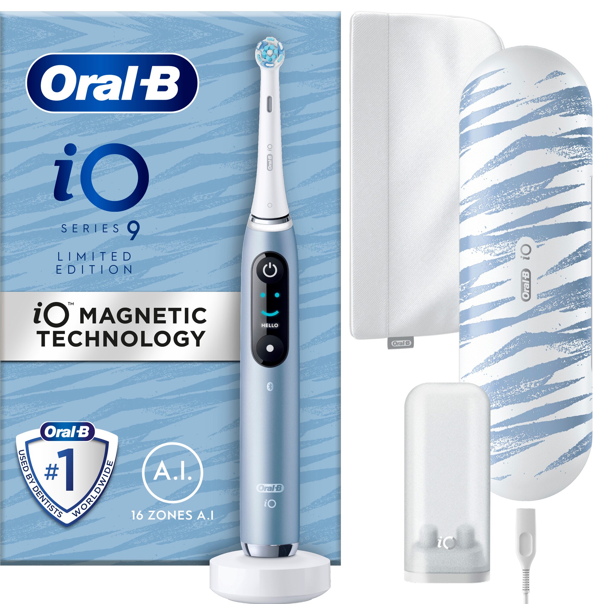 Oral-B iO 9 Limited Edition sähköhammasharja 431039 (Aqua Marine) -  Gigantti verkkokauppa