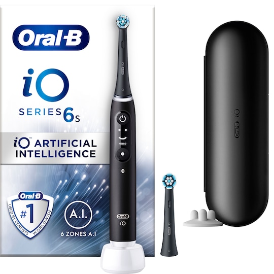 Oral-B iO 6s sähköhammasharja 409137 (musta laava) - Gigantti verkkokauppa
