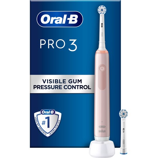 Oral-B Pro3 3400N sähköhammasharja 760093 (Pink Sensi) - Gigantti  verkkokauppa