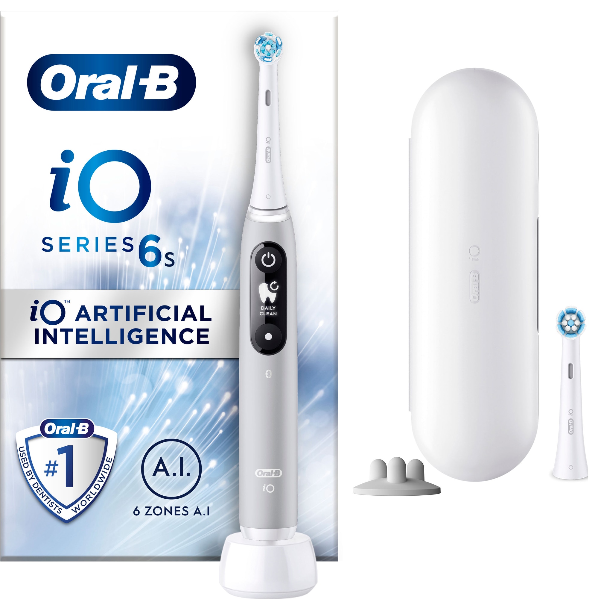 Oral-B iO 6s sähköhammasharja 427360 (harmaa) - Gigantti verkkokauppa