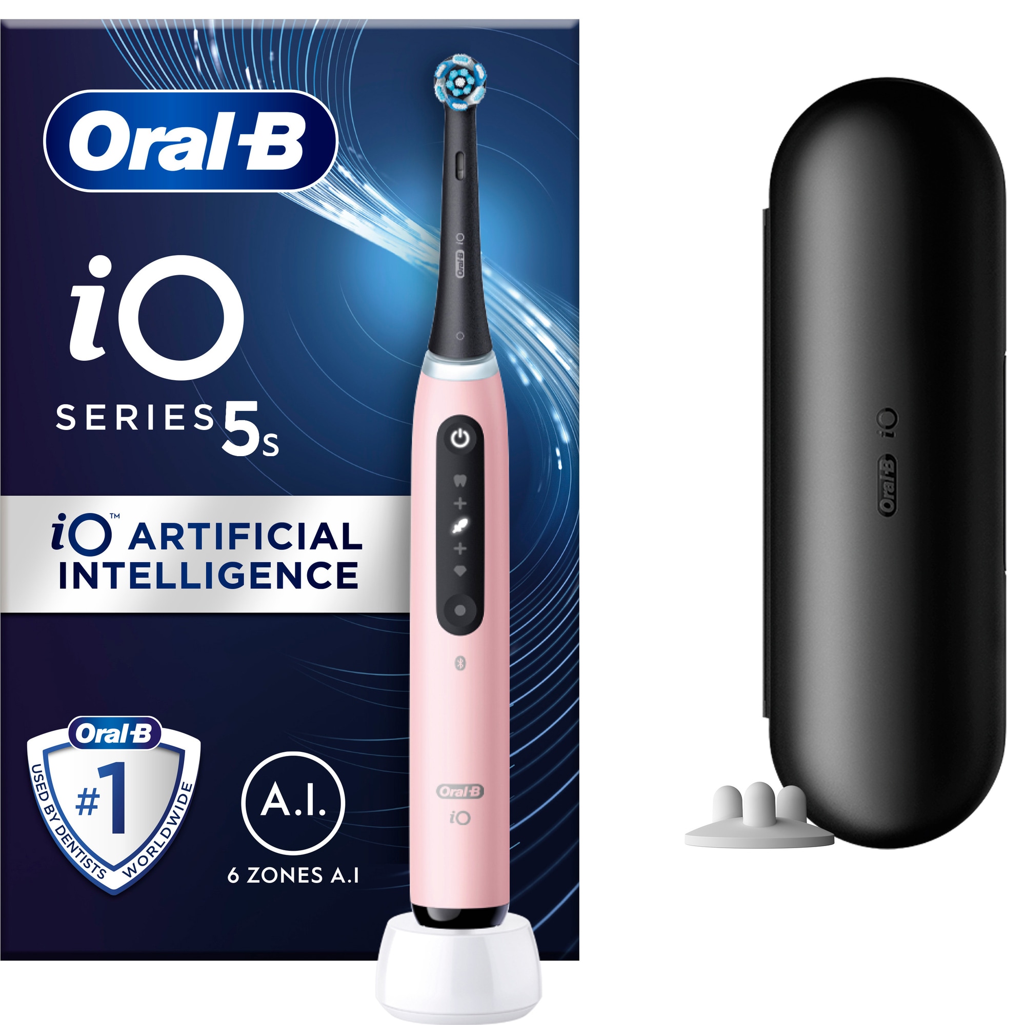 Oral-B iO 5s sähköhammasharja 414940 (Blush Pink) - Gigantti verkkokauppa
