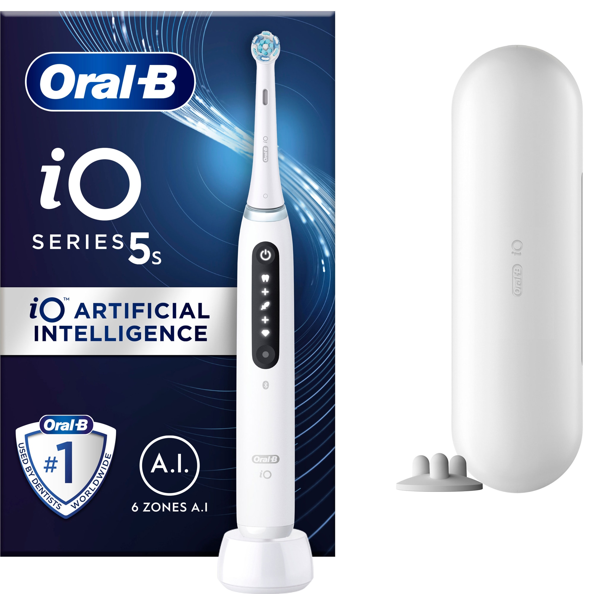 Oral-B iO 5s sähköhammasharja 414926 (valkoinen) - Gigantti verkkokauppa