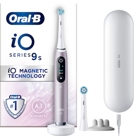 Oral-B iO 9s sähköhammasharja 408888 (ruusukvartsi) - Gigantti verkkokauppa
