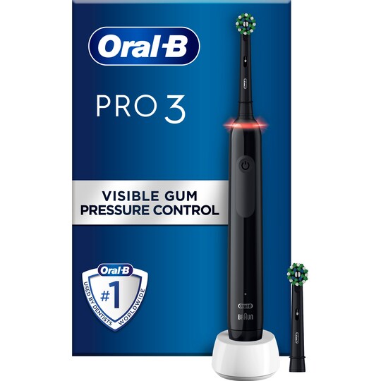 Oral-B Pro3 3400N sähköhammasharja 760079 (musta) - Gigantti verkkokauppa