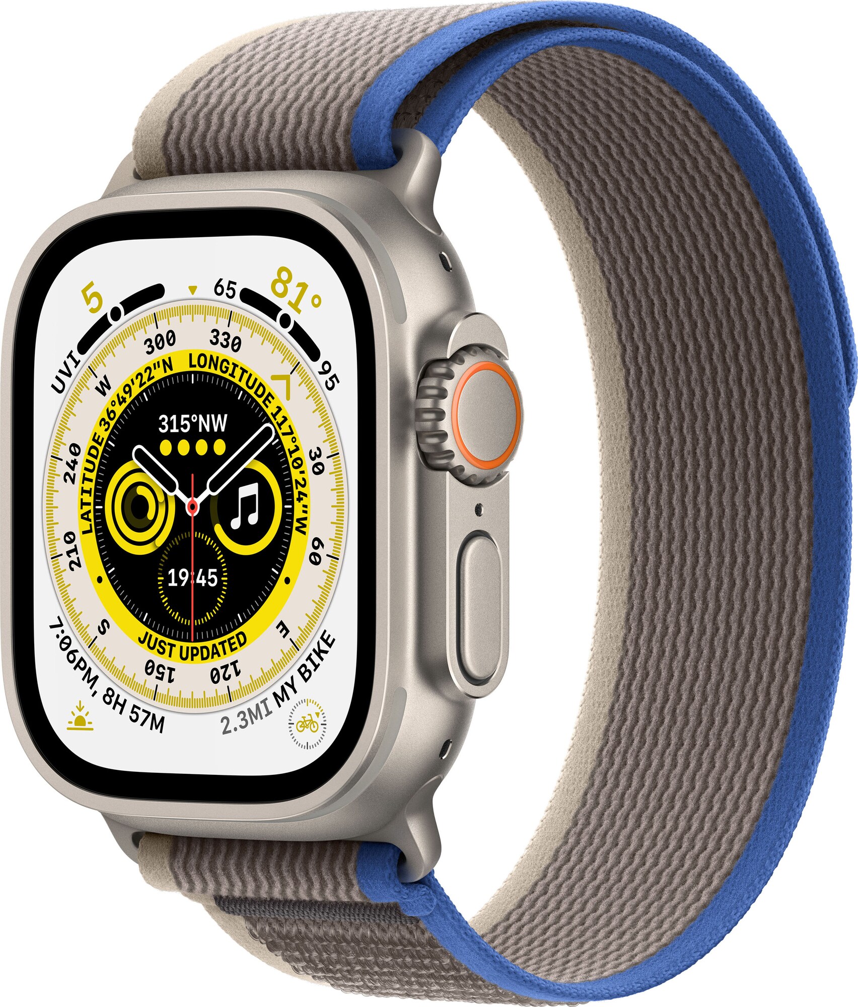Apple Watch Ultra 49mm GPS+CEL Titanium (sininen/harmaa / Trail) - Gigantti  verkkokauppa