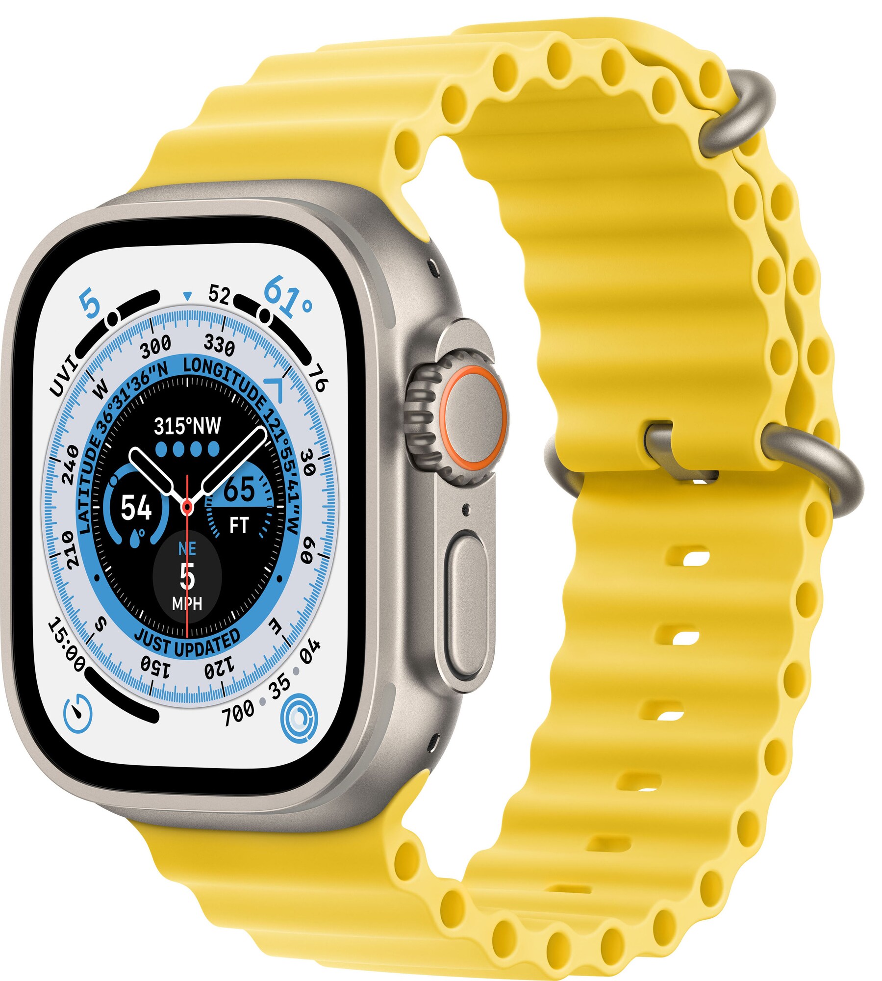 Apple Watch Ultra 49mm GPS+CEL Titanium (keltainen / Ocean-ranneke) -  Gigantti verkkokauppa