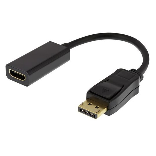 Deltaco DisplayPort - HDMI sovitin 4K - Gigantti verkkokauppa