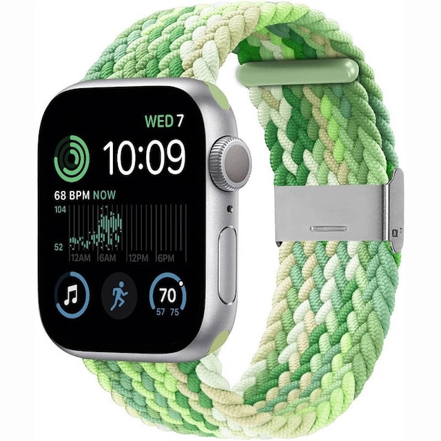 Punottu elastinen rannekoru Apple Watch SE 2022 44mm - gradientgreen