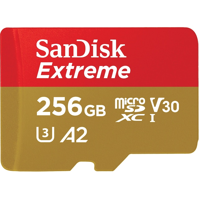 SanDisk Extreme 256GB microSDXC™ UHS-I card with Adapter