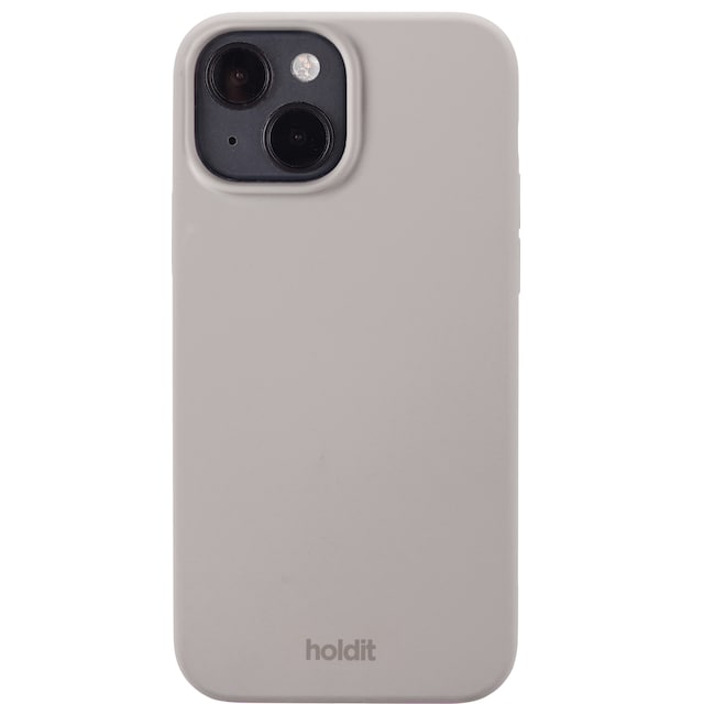 HOLDIT Silicone iPhone 14 suojakuori (harmaa)