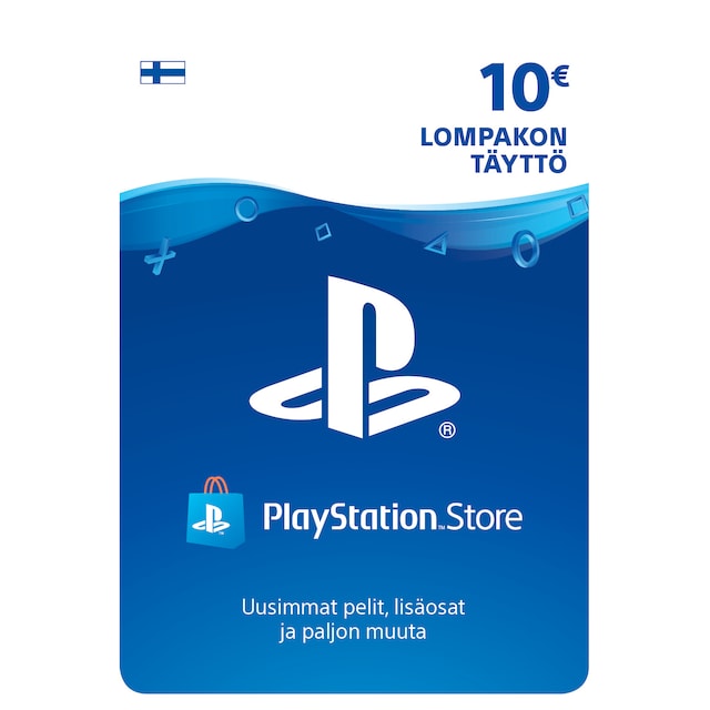 PlayStation Store PSN lompakon täyttö 10 EUR