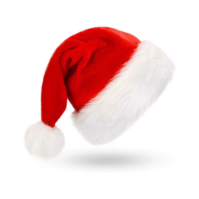 Joulupukin hattu aikuisen koko Punainen Punainen M