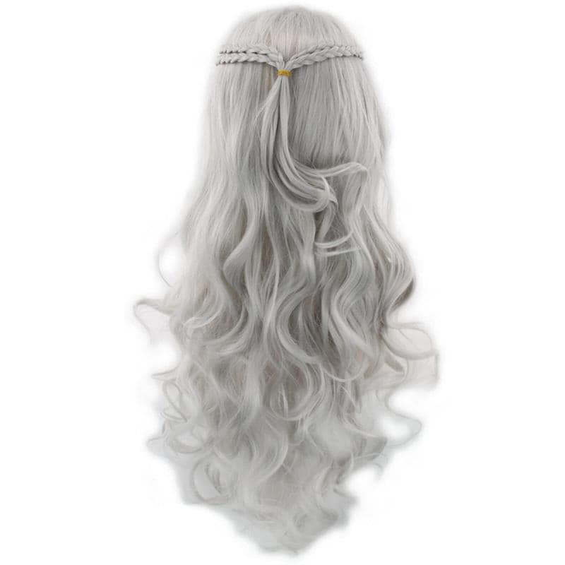 Peruukki pitkät kiharat hiukset hopeanharmaa 72 cm - Gigantti verkkokauppa