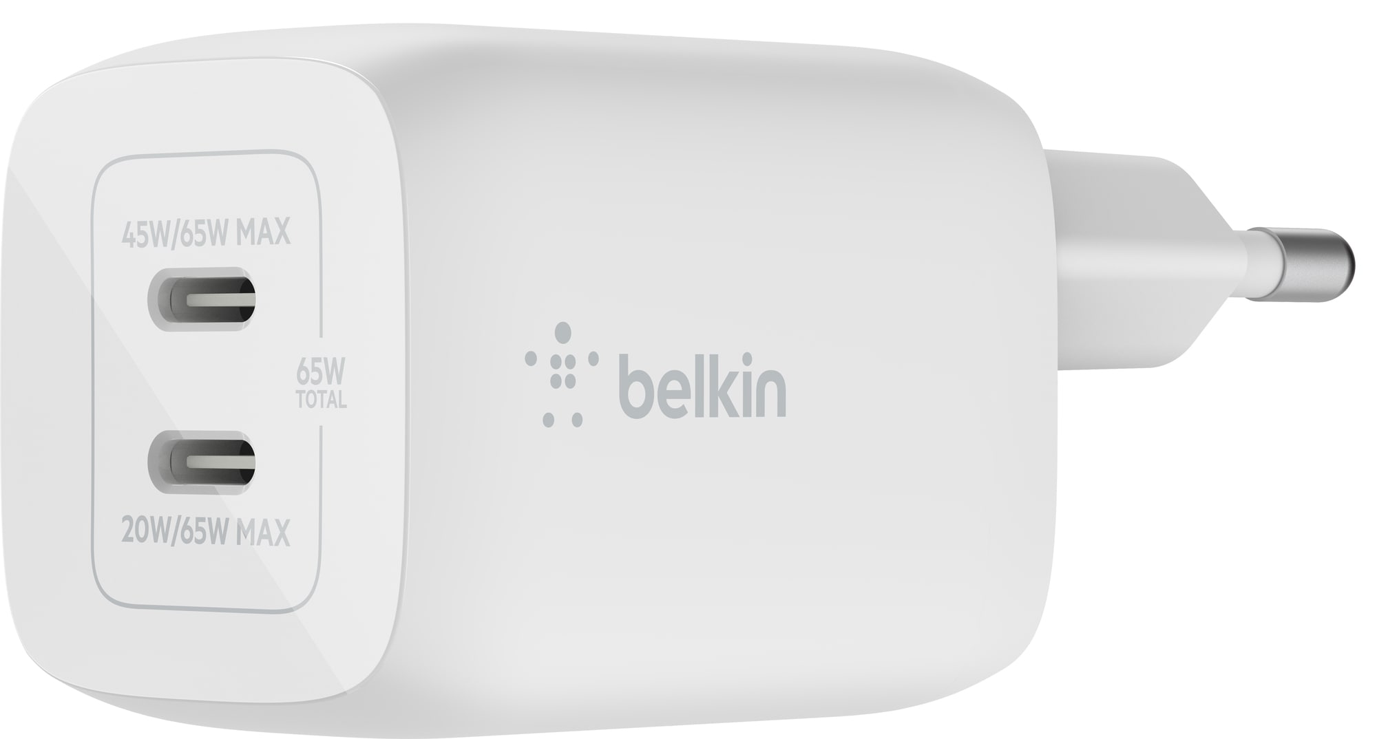 Belkin 65W Dual USB-C laturi - Gigantti verkkokauppa