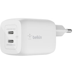 Belkin 65W Dual USB-C laturi (sisältää kaapelin)