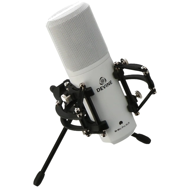 Devine M-Mic PRO XLR kondensaattorimikrofoni (valkoinen)