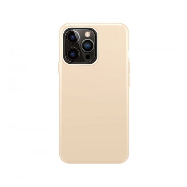 XQISIT iPhone 14 Pro Max Kuori Silicone Case Sand