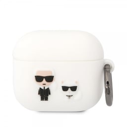 Karl Lagerfeld AirPods 3 Kuori 3D Logo Valkoinen