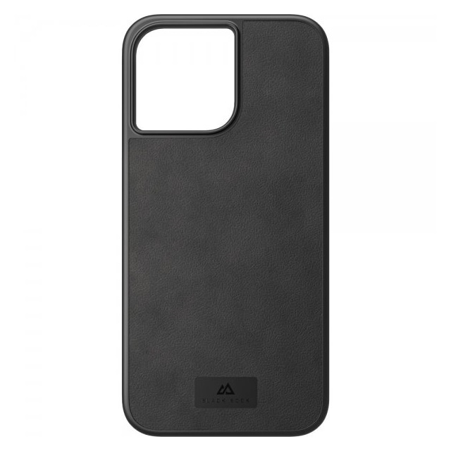 Black Rock iPhone 14 Pro Max Kuori Real Leather Case Musta