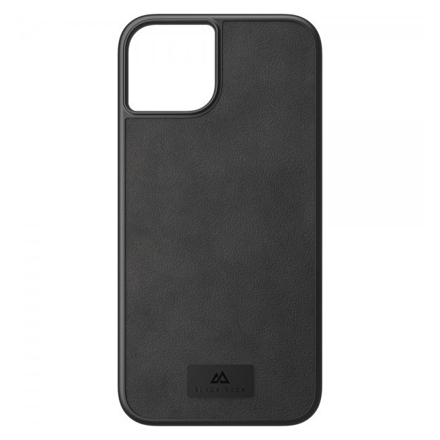 Black Rock iPhone 14 Kuori Real Leather Case Musta