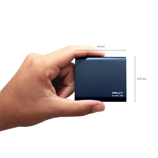 PNY Pro Elite Color Edition CS2060 Portable SSD Type-C Dark Blue 1TB -  Gigantti verkkokauppa