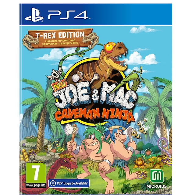 New Joe & Mac: Caveman Ninja - T-Rex Edition (PS4)