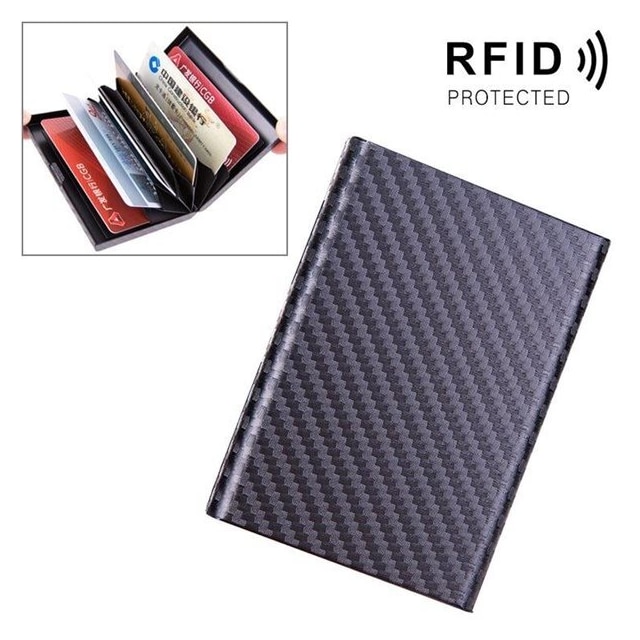 RFID Alumiini kotelo maksukorteille - Musta