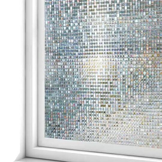 Itseliimautuva ikkunakalvo yksityisyyttä suojaava mosaiikkikuvio Valkoinen  60x100 cm - Gigantti verkkokauppa