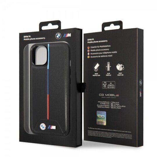 BMW iPhone 14 Plus Kuori Tikattu Musta - Gigantti verkkokauppa
