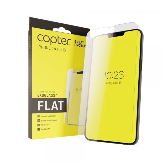 Copter iPhone 14 Plus Näytönsuoja Exoglass Flat