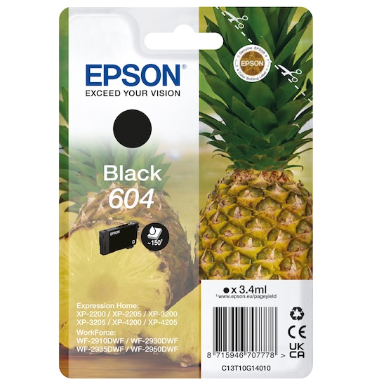 Epson 604 mustekasetti (musta) - Gigantti verkkokauppa