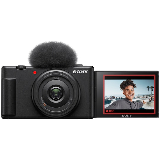 Sony ZV-1F digitaalinen kamera vloggamiseen - Gigantti verkkokauppa