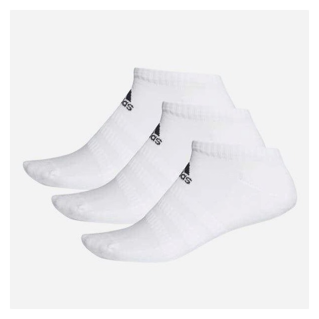 Adidas Cushioned Low Cut Socks 3-Pack, Sukat Valkoinen S