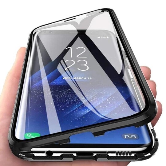 Samsung Galaxy A91 -suojakuori, kaksipuolinen karkaistu lasi, musta -  Gigantti verkkokauppa