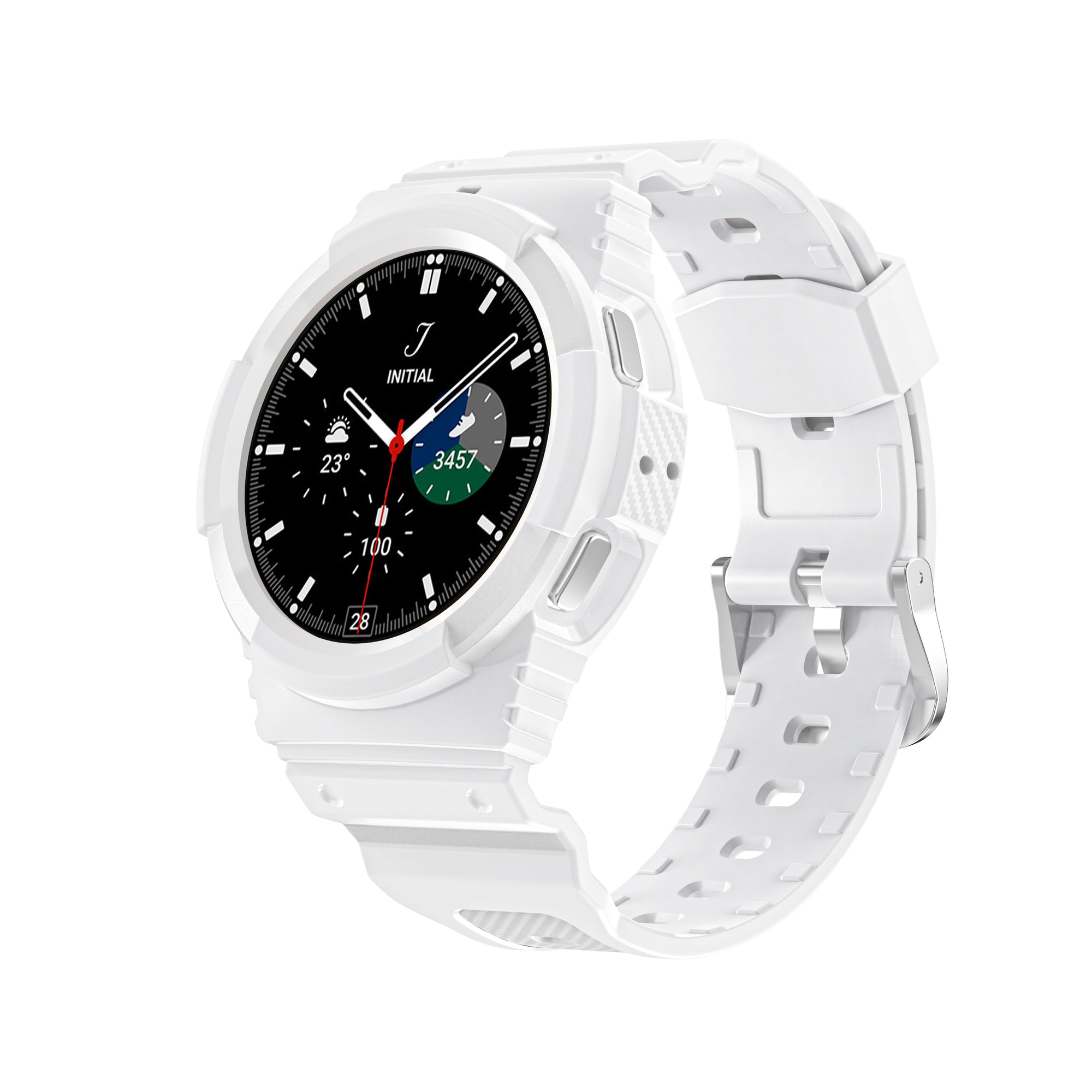 Ranneke Valkoinen 44 mm Samsung Galaxy Watch 4/5 Gen - Gigantti verkkokauppa