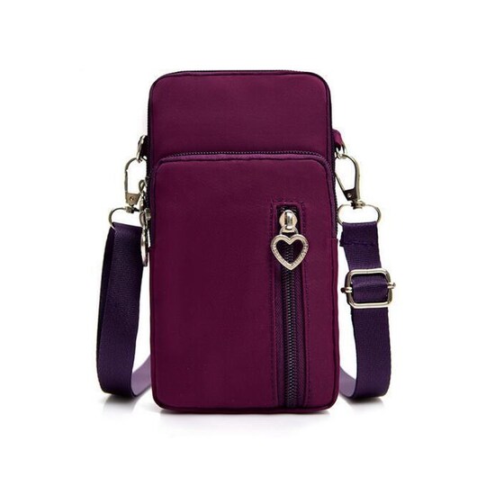 Olkahihnalaukku matkapuhelimeen, lompakko Minilaukku Purple - Gigantti  verkkokauppa